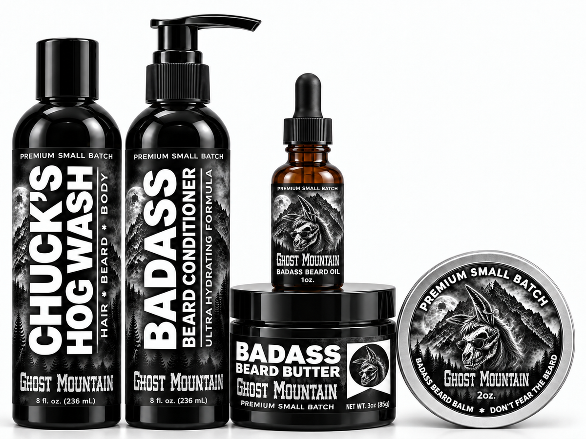 Ghost Mountain kit with Hog Wash, conditioner, oil, butter and balm