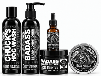 Ghost Mountain kit with Hog Wash, conditioner, oil, butter and balm