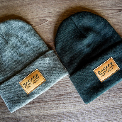 Badass Cuffed Beanie - Charcoal Grey