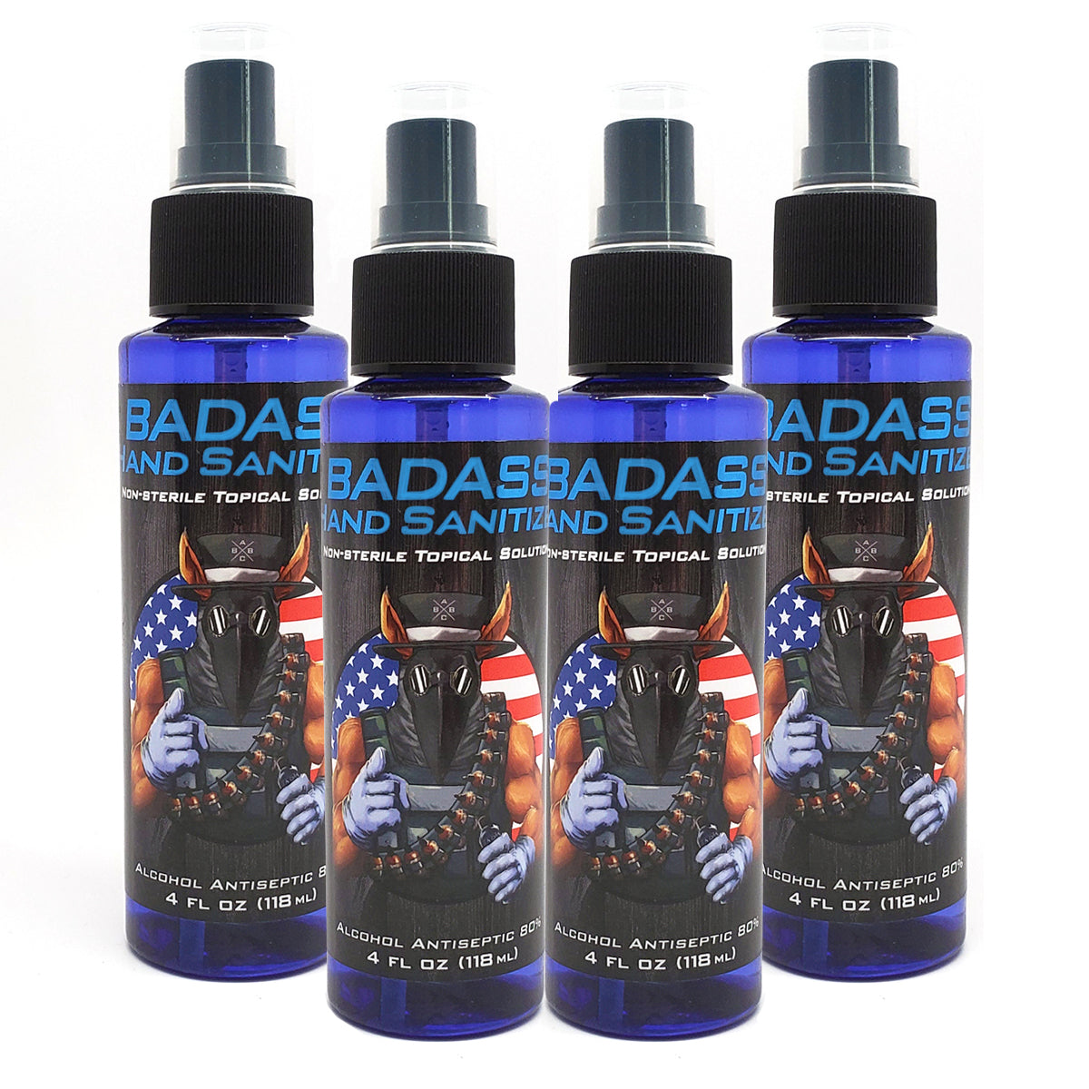 Badass Hand Sanitizer 4 Pack